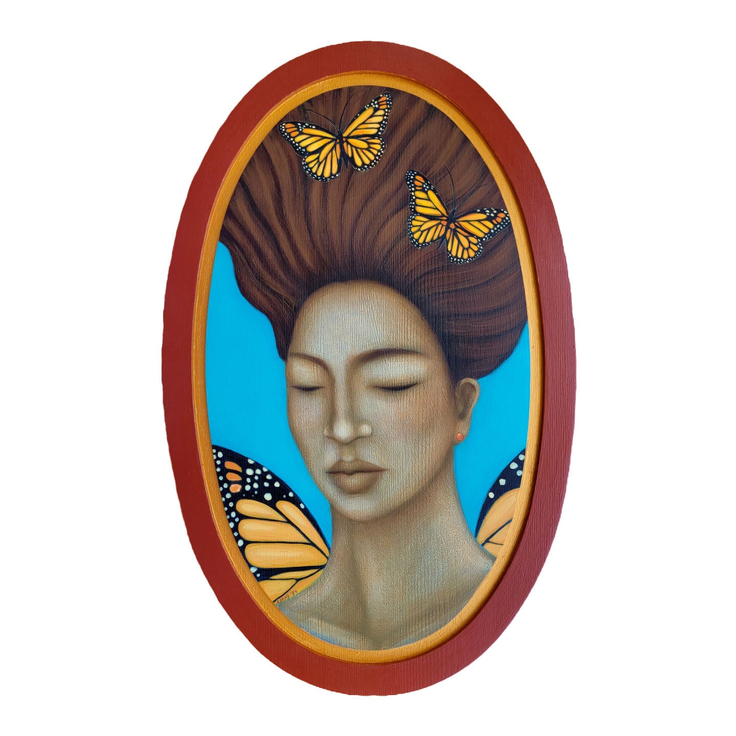 butterfly-portrait-folk-art-original-painting-on-wood-goddess-art